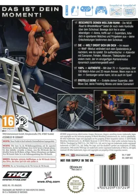 WWE Smackdown vs RAW 2011 box cover back